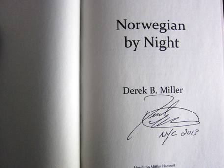 Signed copy of Norwegian by Night