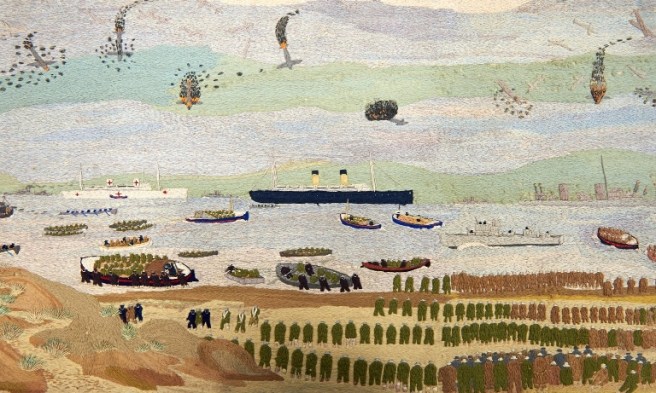 The Evacuation of Dunkirk by John Craske via The Guardian. Photo: NUA Gallery, Norwich